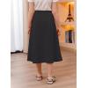 imageGORLYA Girls ALine Bow Knot Elastic High Waist Swing Maxi Skirt with Pockets for 414TBlack