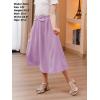 imageGORLYA Girls ALine Bow Knot Elastic High Waist Swing Maxi Skirt with Pockets for 414TMauve
