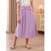 imageGORLYA Girls ALine Bow Knot Elastic High Waist Swing Maxi Skirt with Pockets for 414TMauve