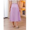 imageGORLYA Girls ALine Bow Knot Elastic High Waist Swing Maxi Skirt with Pockets for 414TMauve