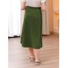 imageGORLYA Girls ALine Bow Knot Elastic High Waist Swing Maxi Skirt with Pockets for 414TOlive