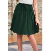 imageGORLYA Girls Casual Scallop Trim Hem Elastic Waist ALine Swing Midi Skirt with Pockets for 414TGreen