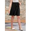 imageGORLYA Girls Tie Belt High Waist Flowy ALine Flared Skater Midi Skirt with Pockets for 414TBlack
