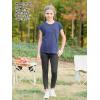 imageGORLYA 2 Pack Girls Cap Sleeve Summer TShirt Multipacks Casual Loose Basic Tee Tops with Pocket 614YNavypink