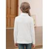 imageGORLYA 2 Pack Girls Turtleneck Long Sleeve Basic TShirt Mock Neck Soft Knit Slim Fitted Tee Tops Multipacks for 816YBlackwhite 2 Pack