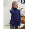 imageGORLYA 2 Pack Girls Turtleneck Long Sleeve Basic TShirt Mock Neck Soft Knit Slim Fitted Tee Tops Multipacks for 816YNavypink 2 Pack
