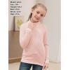 imageGORLYA 2 Pack Girls Turtleneck Long Sleeve Basic TShirt Mock Neck Soft Knit Slim Fitted Tee Tops Multipacks for 816YNavypink 2 Pack