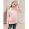 imageGORLYA 2 Pack Girls Turtleneck Long Sleeve Basic TShirt Mock Neck Soft Knit Slim Fitted Tee Tops Multipacks for 816YNavypink 2 Pack