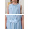 imageGORLYA Girls Chiffon Flower Elastic Waist Aline Pleated Midi Tank Dress for 414T