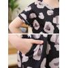 imageGORLYA Girls Short Sleeve ALine Loose Casual Shift Swing Summer TShirt Dress with Pockets 616YBlack Leopard