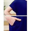 imageGORLYA Girls Short Sleeve ALine Loose Casual Shift Swing Summer TShirt Dress with Pockets 616YBlue