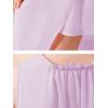 imageGORLYA Girls Sleeveless Ruffle Neck HiLo Hem Overlay Formal Occasin Chiffon Long Party Dress 414TMauve