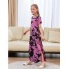 imageGORLYA Girls Modest Elegant Split Curvy Hem Casual Loose Long Maxi Straight Dress with Pockets 414YPurple Print
