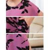 imageGORLYA Girls Modest Elegant Split Curvy Hem Casual Loose Long Maxi Straight Dress with Pockets 414YPurple Print