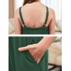 imageGORLYA Girls Casual Sleeveless Strap Backless Jumpsuit Outfits Baggy Harem Overalls Long Pant Jumper Rompers 414TGreen