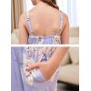 imageGORLYA Girls Casual Sleeveless Strap Backless Jumpsuit Outfits Baggy Harem Overalls Long Pant Jumper Rompers 414TMauve Flower