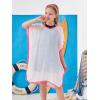 imageGORLYA Girls Casual Tassel Swimwear Cover Ups Bathing Chiffon Coverups Beach Swimsuit Wraps with Pom Pom TrimWhite