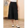imageGORLYA Girls Holiday Casual Asymmetrical Tiered Ruffle Hem Long Swing Boho Fancy Maxi Skirt 614YBlack