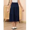 imageGORLYA Girls Holiday Casual Asymmetrical Tiered Ruffle Hem Long Swing Boho Fancy Maxi Skirt 614YNavy
