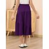 imageGORLYA Girls Holiday Casual Asymmetrical Tiered Ruffle Hem Long Swing Boho Fancy Maxi Skirt 614YPurple