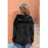 imageGORLYA Girls Long Sleeve Casual Cute Teddy Bear Hooded Sweatshirt Plush Pullover Tops for 414TBlack