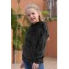 imageGORLYA Girls Long Sleeve Casual Cute Teddy Bear Hooded Sweatshirt Plush Pullover Tops for 414TBlack