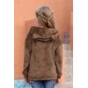 imageGORLYA Girls Long Sleeve Casual Cute Teddy Bear Hooded Sweatshirt Plush Pullover Tops for 414TBrown