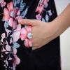 imageGORLYA Girls Short Sleeve Patchwork Floral Print Loose Casual Long Maxi Dress with Pockets for 412 Years KidsPink Flower