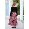 imageGORLYA Girls Short Sleeve Patchwork Floral Print Loose Casual Long Maxi Dress with Pockets for 412 Years KidsPink Print  Long Sleeve