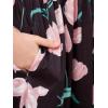 imageGORLYA Girls Short Sleeve Patchwork Floral Print Loose Casual Long Maxi Dress with Pockets for 412 Years KidsPinkpink Flower