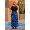 imageGORLYA Girls Short Sleeve Patchwork Floral Print Loose Casual Long Maxi Dress with Pockets for 412 Years KidsRoyal Blue Print