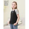 imageGORLYA 2 Pack Girls Contrast Raglan Sleeve TShirt Casual Simple Basic Tee Tops with Pocket for 816YBlackblue