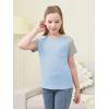 imageGORLYA 2 Pack Girls Contrast Raglan Sleeve TShirt Casual Simple Basic Tee Tops with Pocket for 816YBlackblue