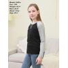 imageGORLYA 2 Pack Girls Contrast Raglan Sleeve TShirt Casual Simple Basic Tee Tops with Pocket for 816YBlackblue Long Sleeve