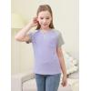 imageGORLYA 2 Pack Girls Contrast Raglan Sleeve TShirt Casual Simple Basic Tee Tops with Pocket for 816YGreenmauve
