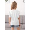 imageGORLYA Girls Tunic Butterfly Sleeve Tops Casual Solid TShirt Blouse for 414T Kids