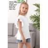 imageGORLYA Girls Tunic Butterfly Sleeve Tops Casual Solid TShirt Blouse for 414T Kids