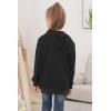 imageGORLYA Girls Hoodie Sweatshirt Solid Full Zip Jacket Casual Classic Tops for 414TBlack