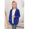 imageGORLYA Girls Hoodie Sweatshirt Solid Full Zip Jacket Casual Classic Tops for 414TBlue