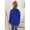 imageGORLYA Girls Hoodie Sweatshirt Solid Full Zip Jacket Casual Classic Tops for 414TBlue