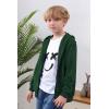 imageGORLYA Girls Hoodie Sweatshirt Solid Full Zip Jacket Casual Classic Tops for 414TGreen