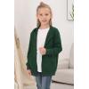 imageGORLYA Girls Hoodie Sweatshirt Solid Full Zip Jacket Casual Classic Tops for 414TGreen