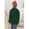 imageGORLYA Girls Hoodie Sweatshirt Solid Full Zip Jacket Casual Classic Tops for 414TGreen