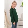 imageGORLYA Girls Hoodie Sweatshirt Solid Full Zip Jacket Casual Classic Tops for 414TGreen