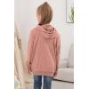 imageGORLYA Girls Hoodie Sweatshirt Solid Full Zip Jacket Casual Classic Tops for 414TPink