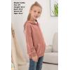 imageGORLYA Girls Hoodie Sweatshirt Solid Full Zip Jacket Casual Classic Tops for 414TPink