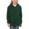imageGORLYA Girls Hoodie Sweatshirt Solid Full Zip Jacket Casual Classic Tops for 414TGreen