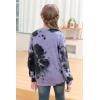 image:imageGORLYA Girls Pullover Tops Cute Cartoon Graphic Print Sweatshirt Clothes for 414 Years Kids GOR105945YPurple ZR